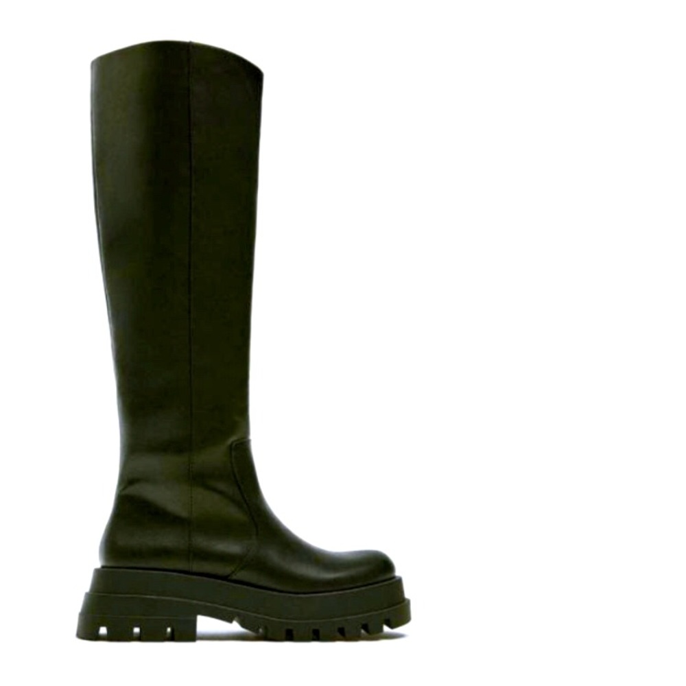 Zara treaded boots